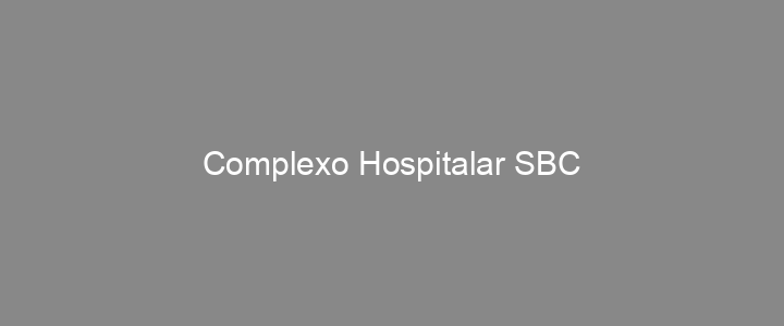 Provas Anteriores Complexo Hospitalar SBC